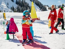 Cours de ski des enfants Lofinos Jardin Neiges Herbst Skischule Lofer