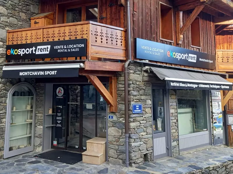 Verleihshop Ekosport-Rent Montchavin Sport in 2 Rue Principale, La Plagne - Montchavin
