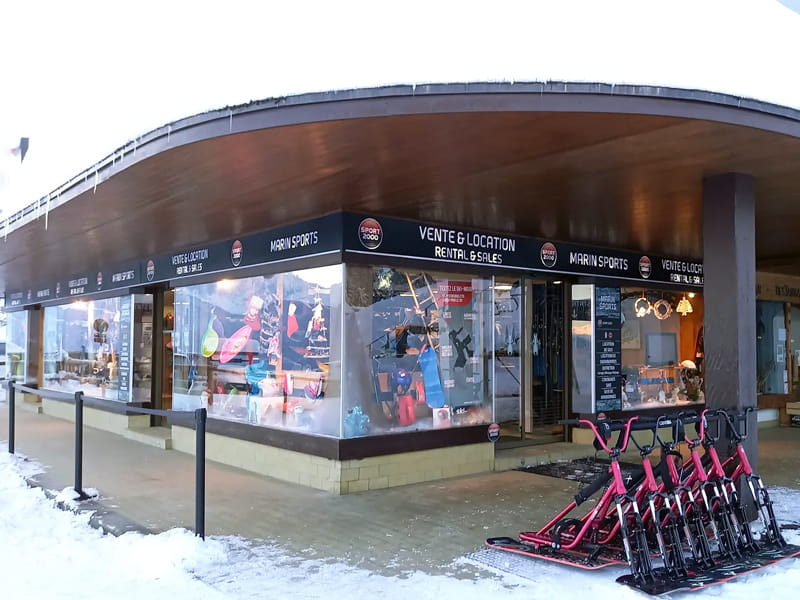 Verleihshop Marin Sports in 2804 Route de la Cry Cuchet - Pied des Pistes, Combloux