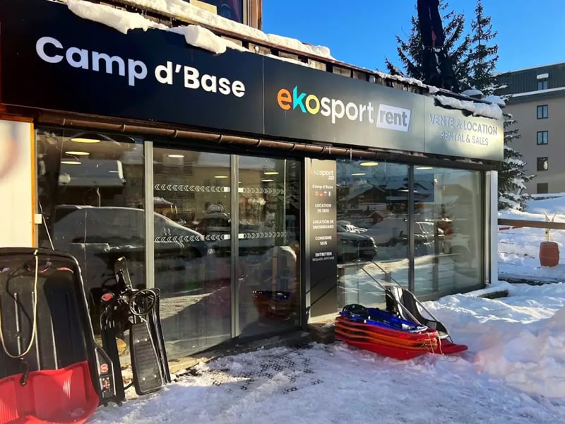 Verleihshop Ekosport-Rent Camp d'Base in 7 Rue des Vikings , Les Deux Alpes
