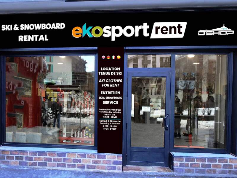Verleihshop Ekosport-Rent O'Shop in 87 Place Edmond Desailoud, Chamonix