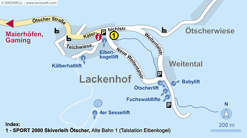 Lageplan Lackenhof am Ötscher