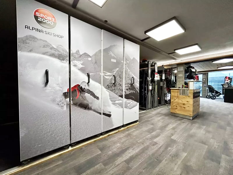 Verleihshop Alpina Ski Shop in Batiment Club Alpina - Rue des Hauts du Crey, Champagny en Vanoise