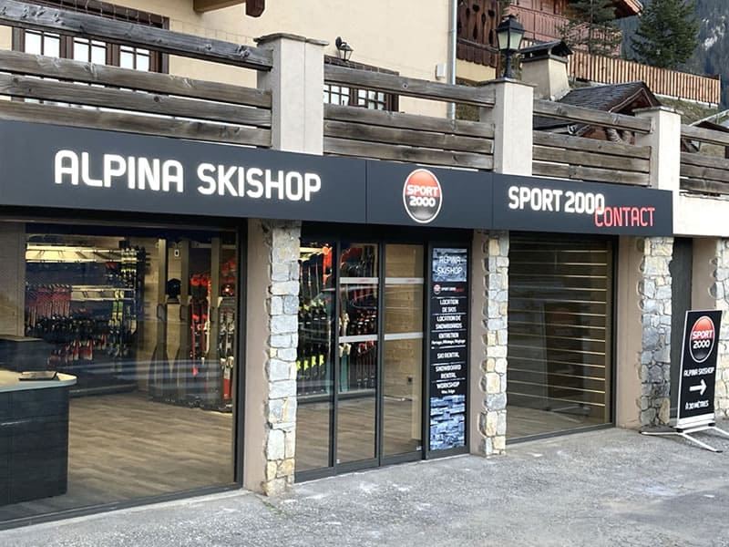 Verleihshop Alpina Ski Shop in Batiment Club Alpina - Rue des Hauts du Crey, Champagny en Vanoise