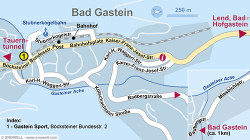 Lageplan Bad Gastein