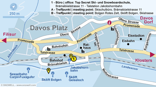 Lageplan Davos-Platz