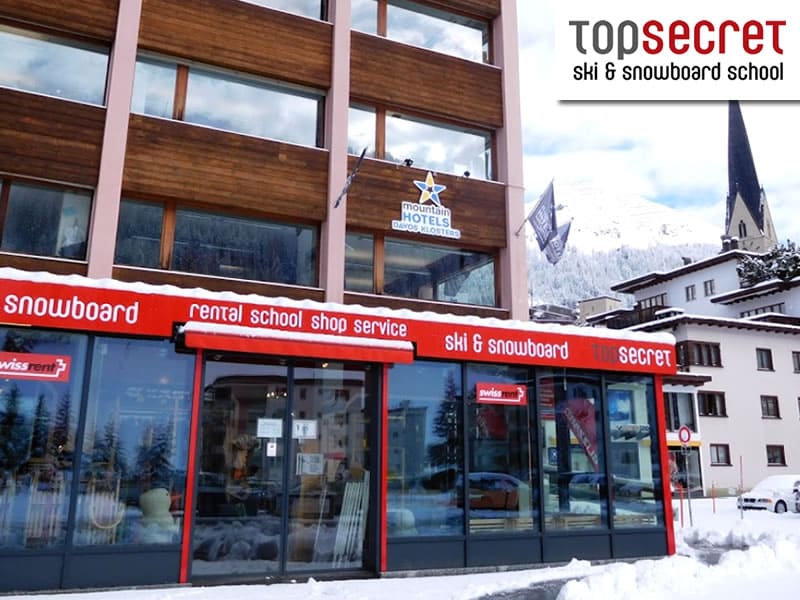 Verleihshop Top Secret Ski- und Snowboardschule in Brämabüelstrasse 11, Davos-Platz