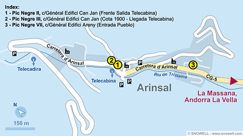 Lageplan Arinsal