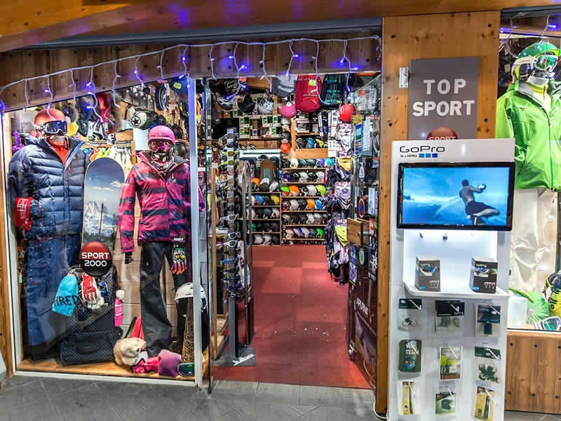 Verleihshop Top Sports in Centre Commercial de Caron, Val Thorens