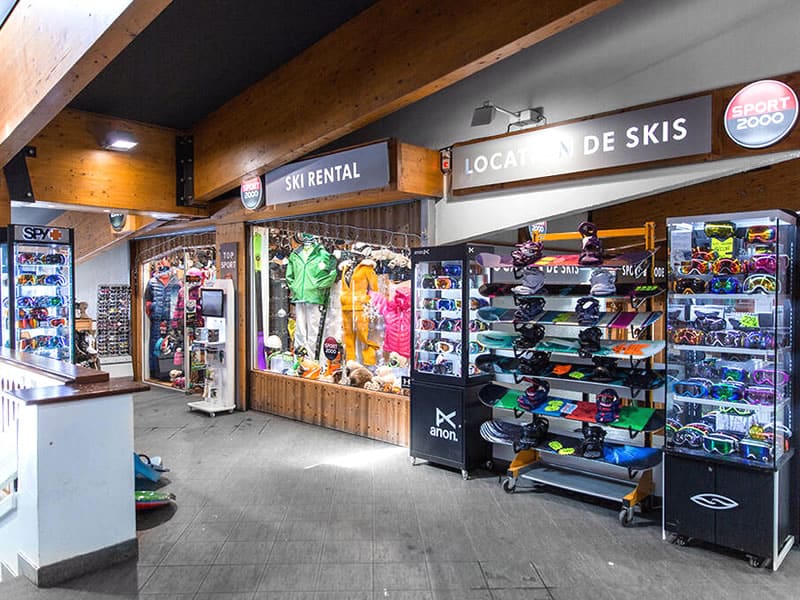 Verleihshop Top Sports in Centre Commercial de Caron, Val Thorens