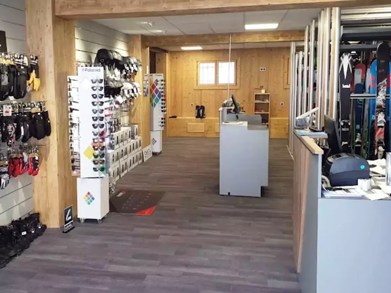 Verleihshop Ekosport-Rent Les Chalets in Chalet Astier Plagne 1800, La Plagne 1800