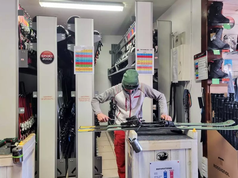 Verleihshop Snow Flex in Chalet Camille B -  60 Chemin des Petites Anglaises, Valmeinier 1800