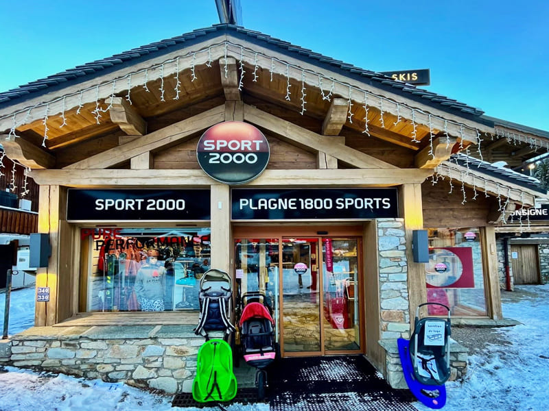 Verleihshop Plagne 1800 Sports in Départ des pistes, La Plagne 1800