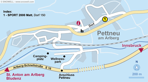 Lageplan Pettneu