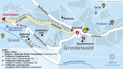 Lageplan Grindelwald