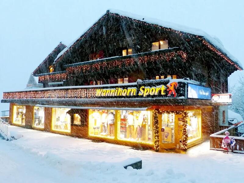 Verleihshop Wannihorn Sport in Dorfzentrum Grächen 169, Grächen