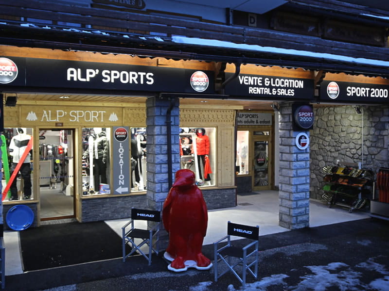 Verleihshop Alp Sports in Galerie Commerciale Plateau de Morel, Meribel