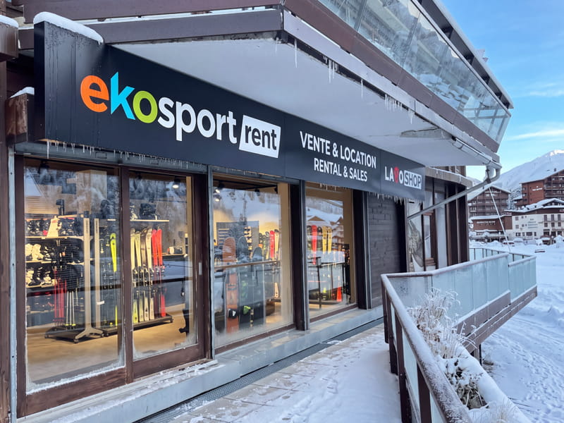 Verleihshop Ekosport-Rent Laboshop in Galerie du Palafour, Niveau 0, Tignes Le Lac