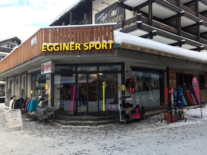 Verleihshop Egginer Sport in Gletscherstrasse 3, Saas-Fee