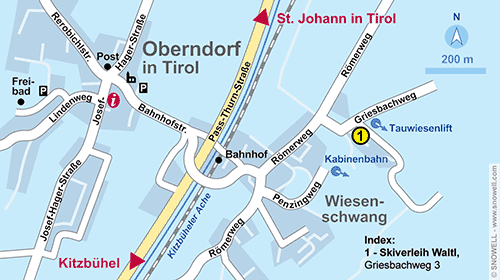 Lageplan Oberndorf in Tirol