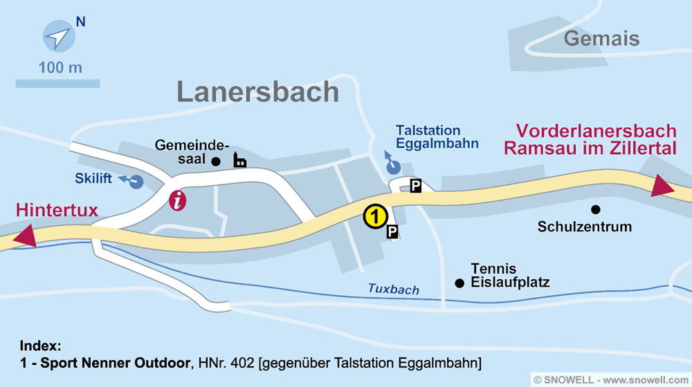 Skiverleih Lanersbach-Tux | SNOWELL