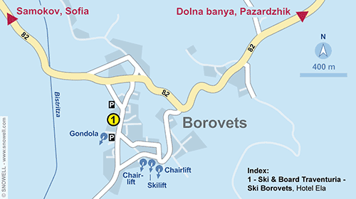 Lageplan Borovets
