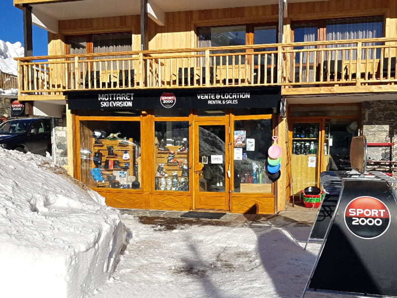 Verleihshop Mottaret Ski Evasion in Hôtel Le Mottaret, Meribel Mottaret