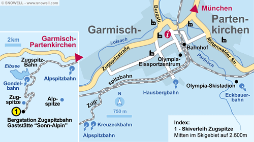 Lageplan Garmisch-Partenkirchen