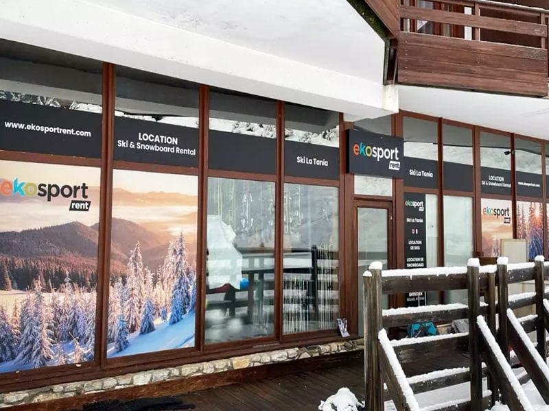 Verleihshop Ekosport-Rent Ski La Tania in Immeuble le Grand Bois, La Tania
