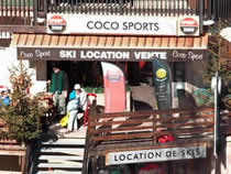 Verleihshop Coco Sport in Auris-en-Oisans, Place des Orgières