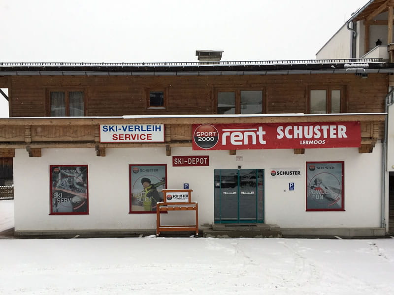 Verleihshop SPORT 2000 Schuster in Juch 1 [Parkplatz Grubiggondelbahn], Lermoos