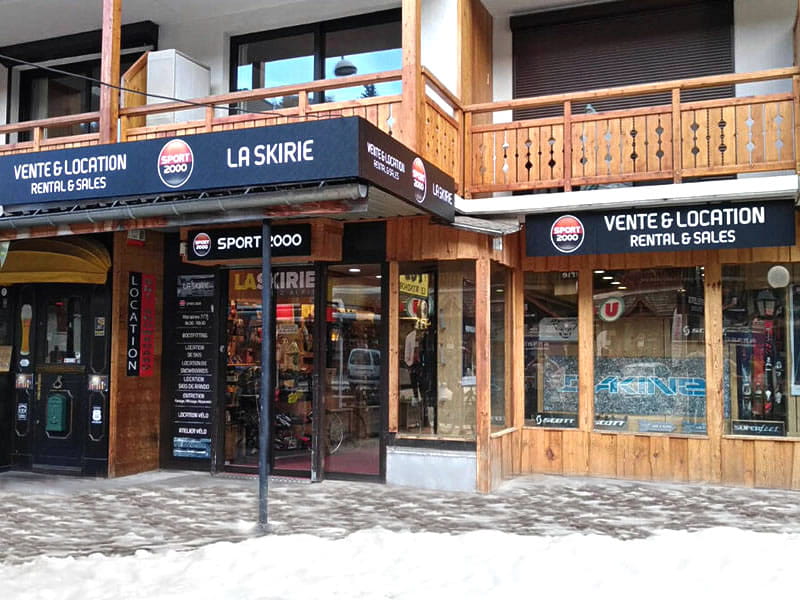 Verleihshop La Skirie in L’Eperon- 70 Avenue de la Muzelle, Les Deux Alpes
