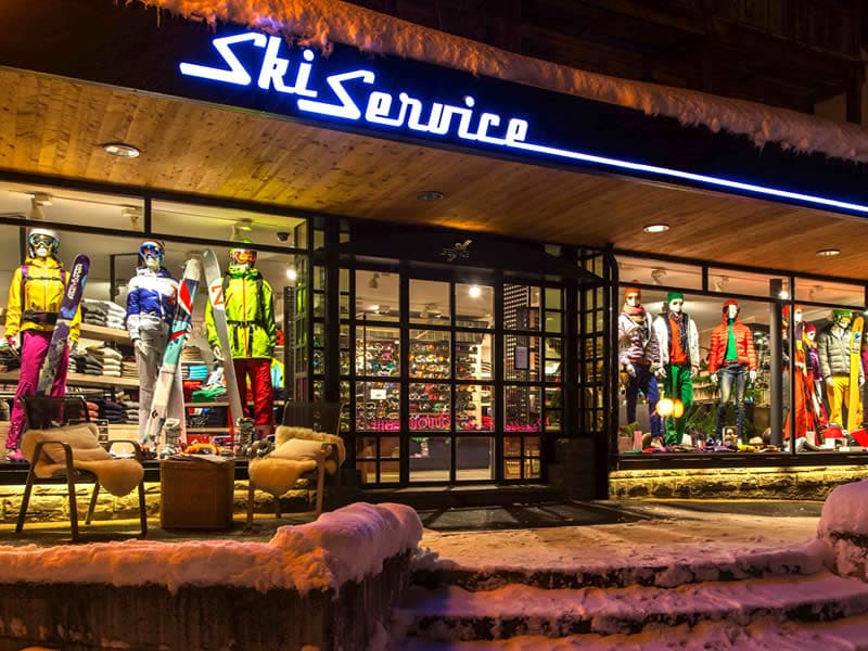 Verleihshop Ski Service in La Vallée Blanche, Verbier