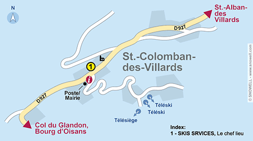 Resort Map Saint Colomban-Villards