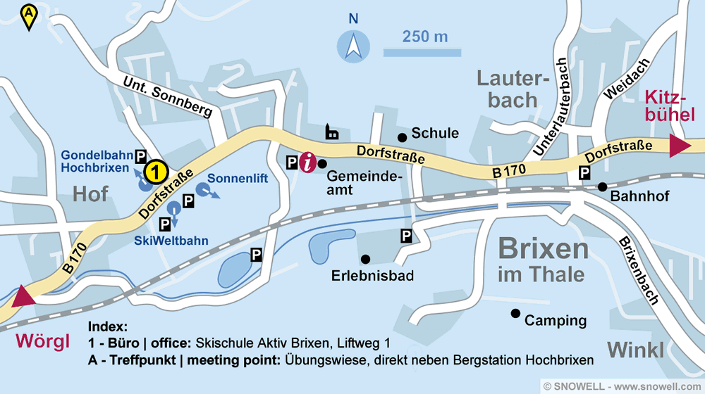 Skischule Aktiv Brixen in Brixen im Thale, Liftweg 1