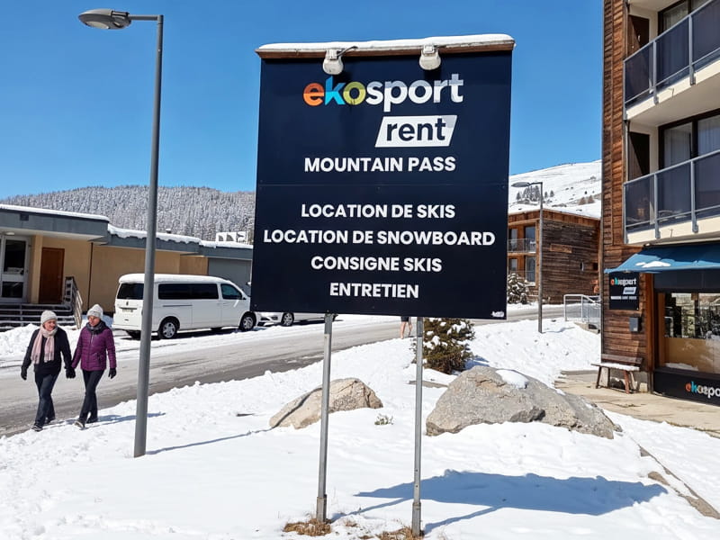 Verleihshop Ekosport-Rent Mountain Pass in Montée du roc blanc, Orcieres Merlettes