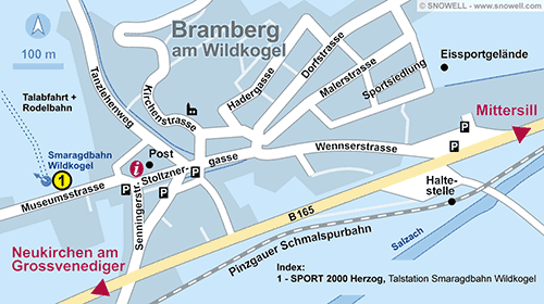 Lageplan Bramberg a. Wildkogel