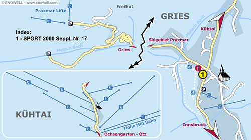 Lageplan Gries im Sellrain