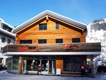 Verleihshop Swissrent Quattro in Engelberg, Parkplatz Titlisbahnen - Engelbergerstrasse 38