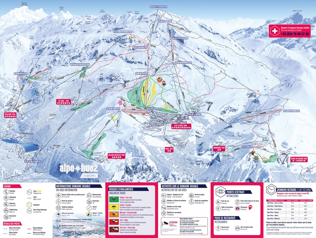 Skimap Alpe d’Huez