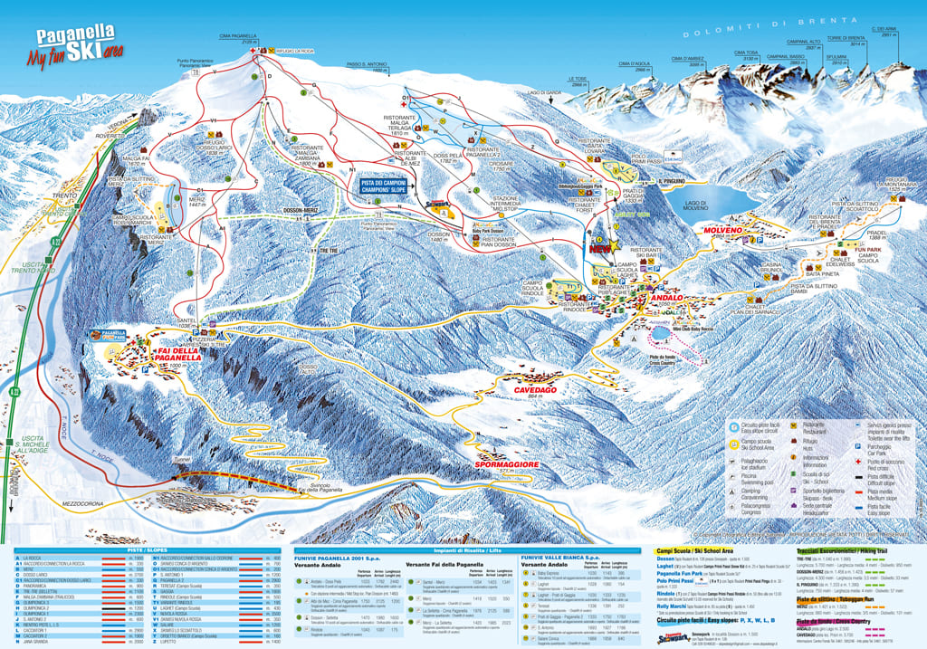 Skimap Andalo