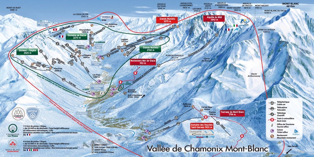 Skimap Argentière