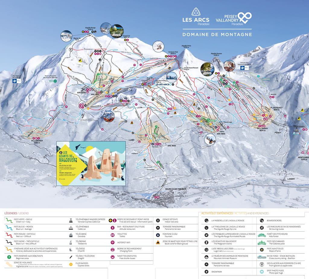 Skimap Bourg-Saint-Maurice