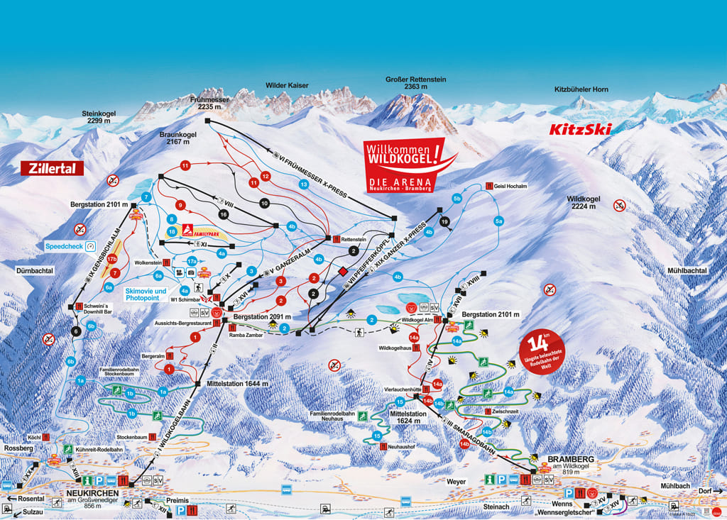 Skimap Bramberg a. Wildkogel