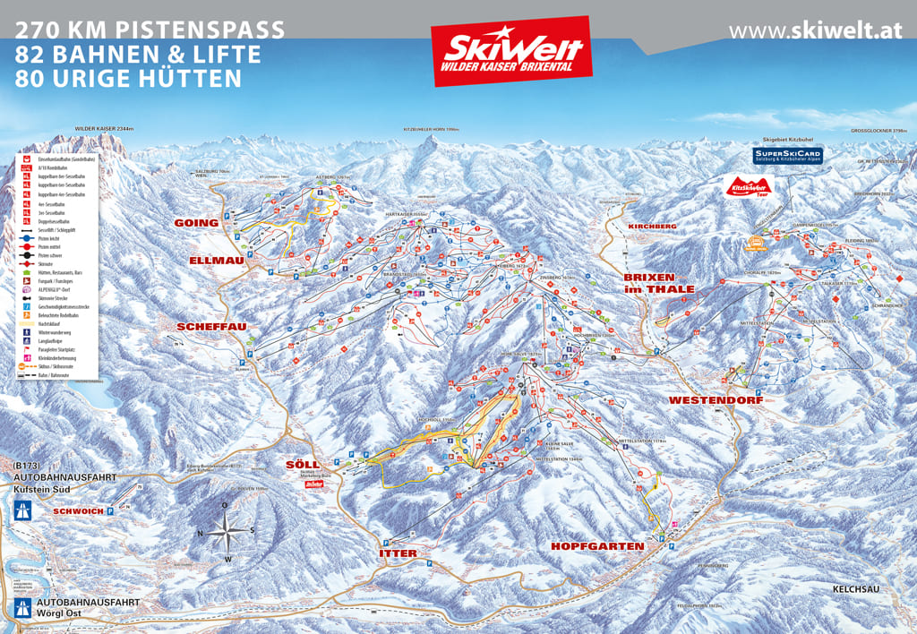 Skimap Brixen im Thale