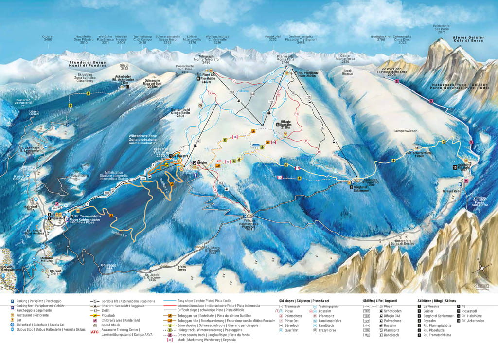 Skimap Brixen