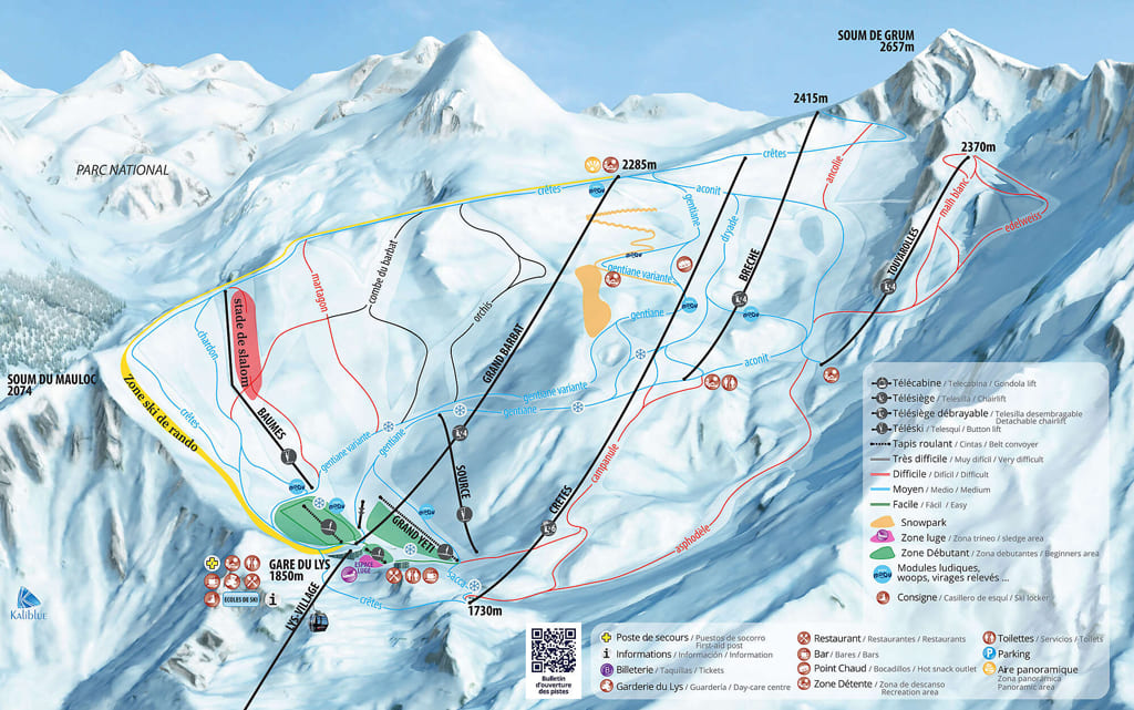 Skimap Cauterets