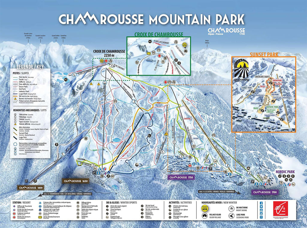 Skimap Chamrousse