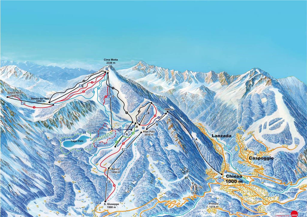 Skimap Chiesa Valmalenco