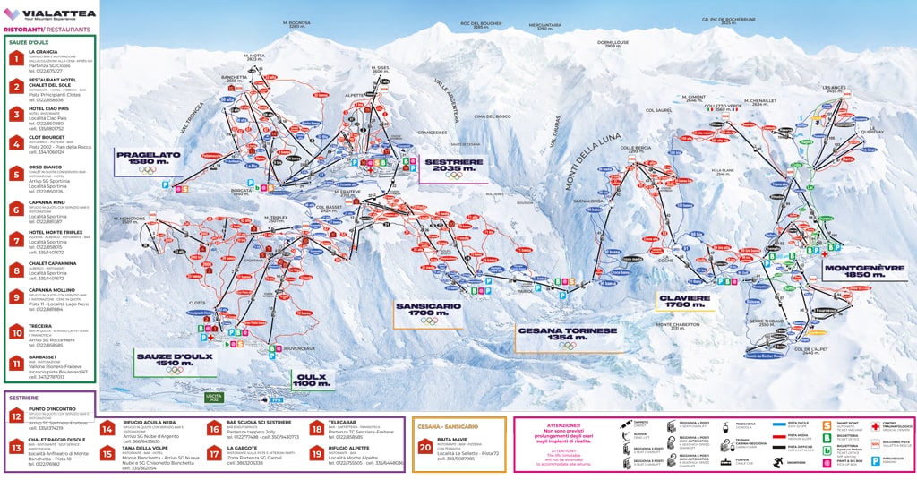 Skimap Claviere